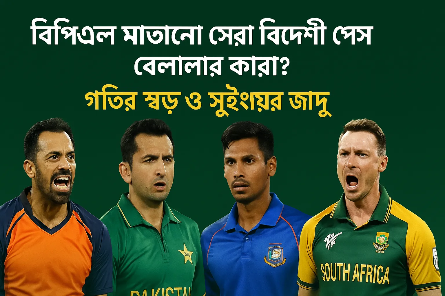 বিপিএল মাতানো সেরা বিদেশী পেস বোলার কারা? গতির ঝড় ও সুইংয়ের জাদু