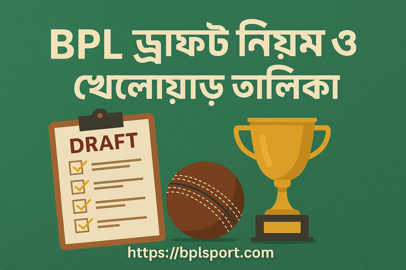 BPL ২০২৫ ড্রাফট নিয়ম ও খেলোয়াড় গাইড