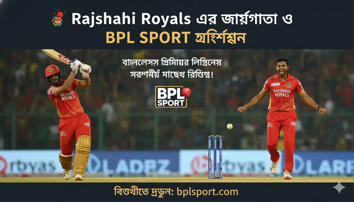 🏏 Rajshahi Royals এর জয়গাথা ও BPL SPORT বিশ্লেষণ