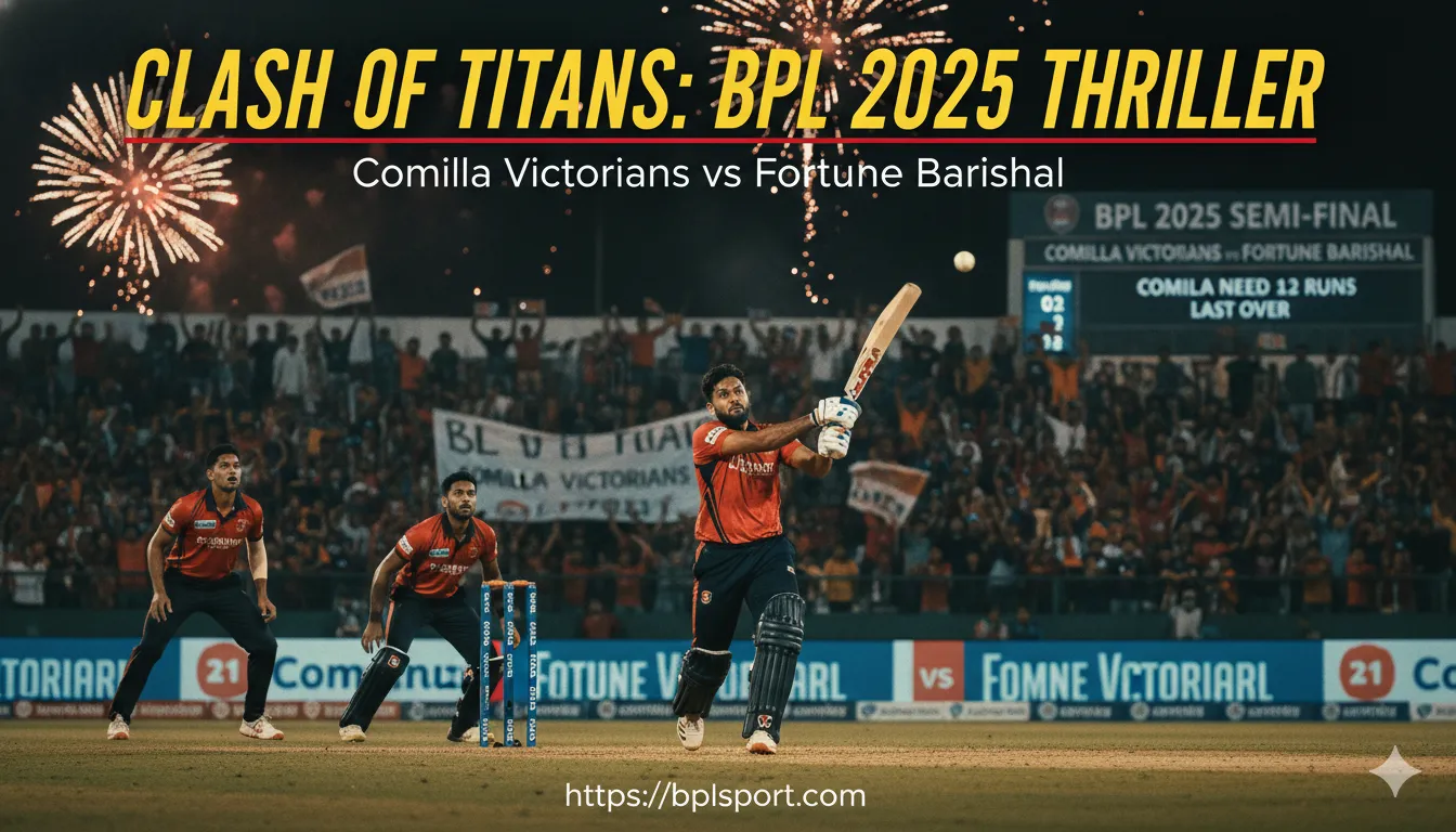 Comilla Victorians vs Fortune Barishal Epic Battle